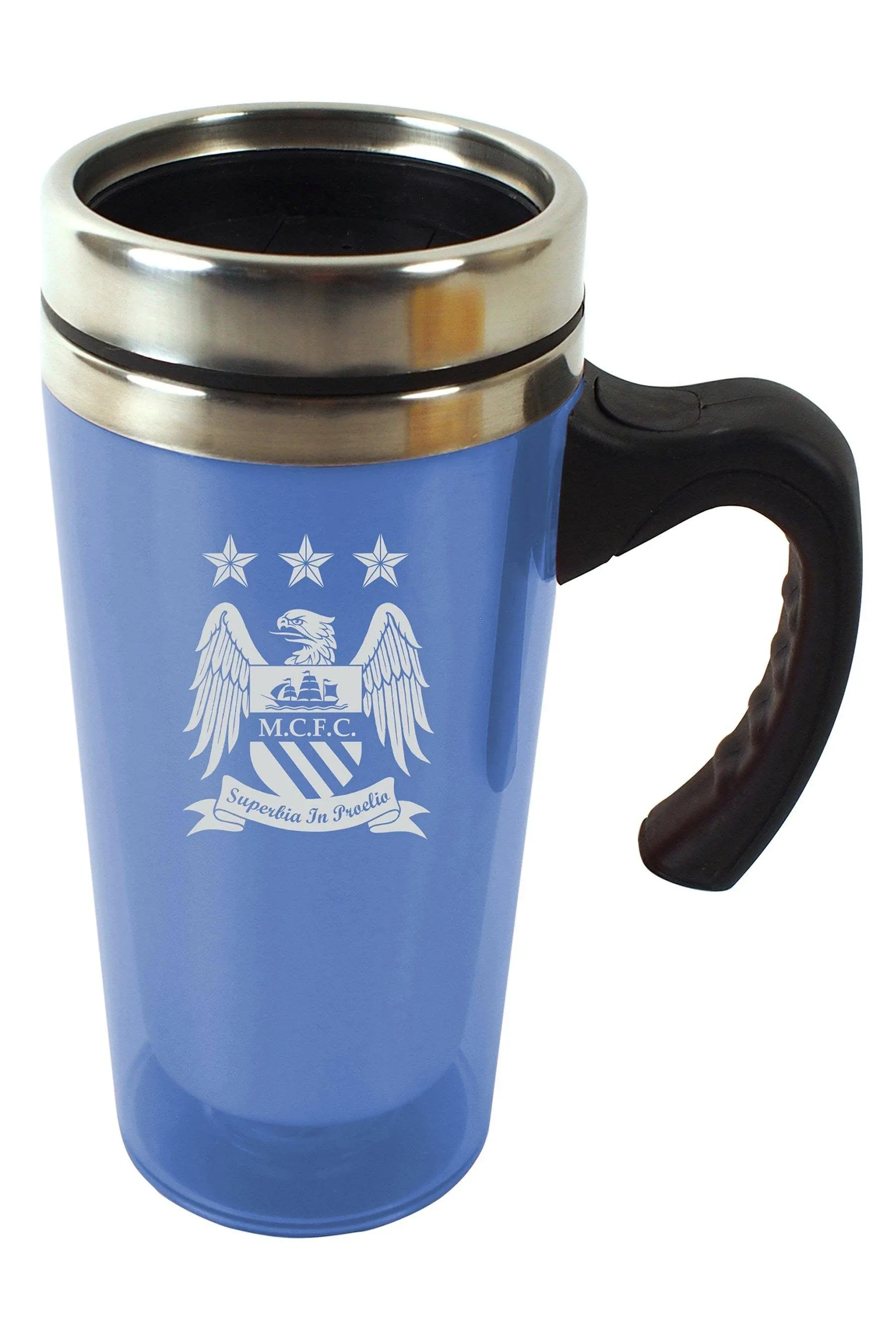 Manchester City Aluminium Travel Mug,450 Millilitres - Multi-Colour