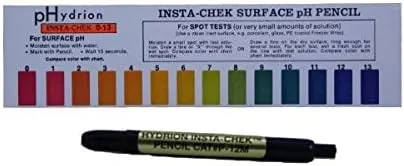 1 Hydrion 0-13 Mechanical pH Pencil PEN Acid SURFACE Stucco Paint Testing Test 