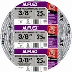 SOUTHWIRE ALFLEX 25&#039; Long x 3/8&#034; Diam. Aluminum Flexible Conduit