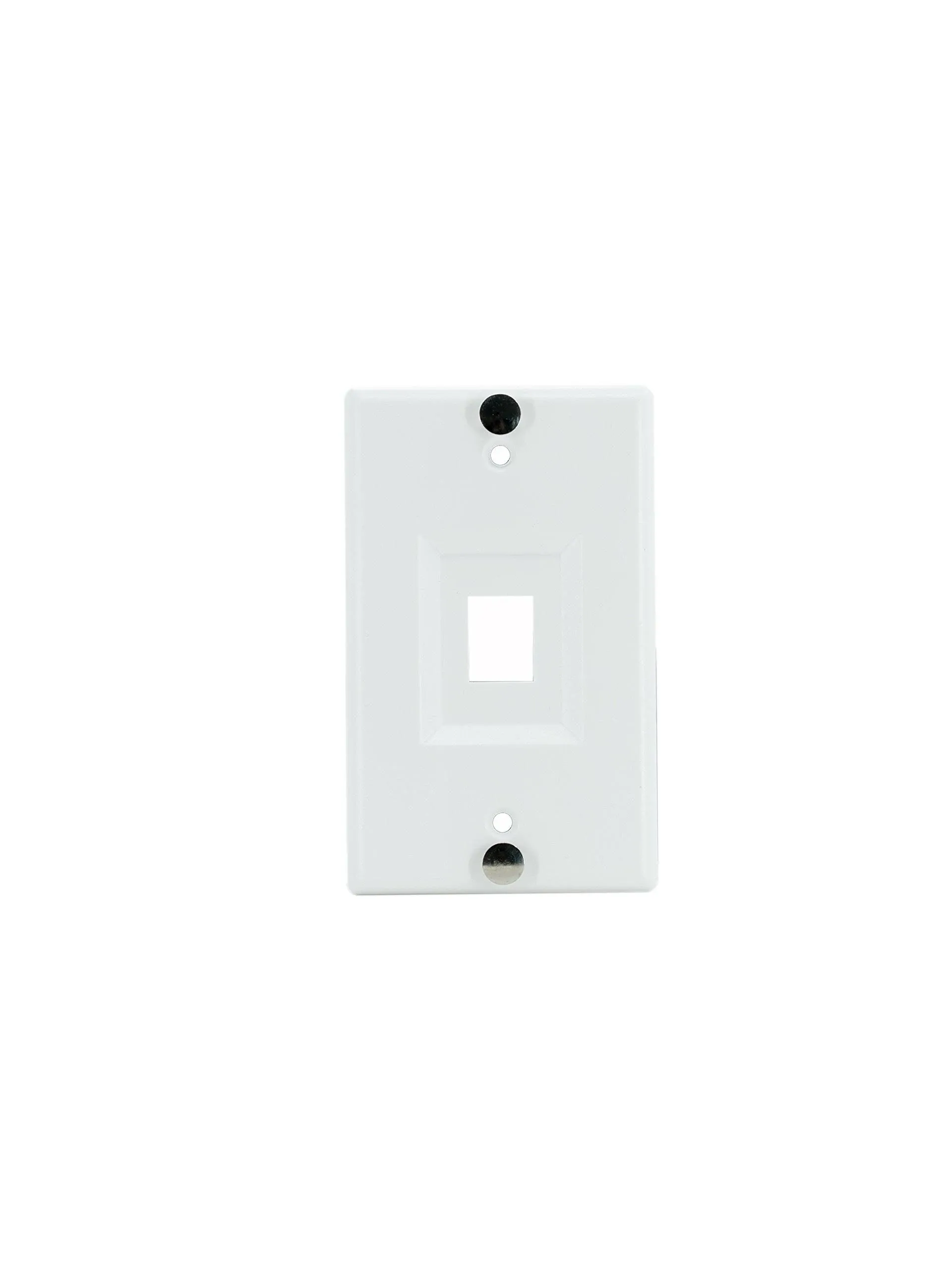 Legrand On-Q WP3467WH Phone Wall Plate, Keystone Wall Plate with Phone Jack Plate, Certified with UL Standards and CSA, White