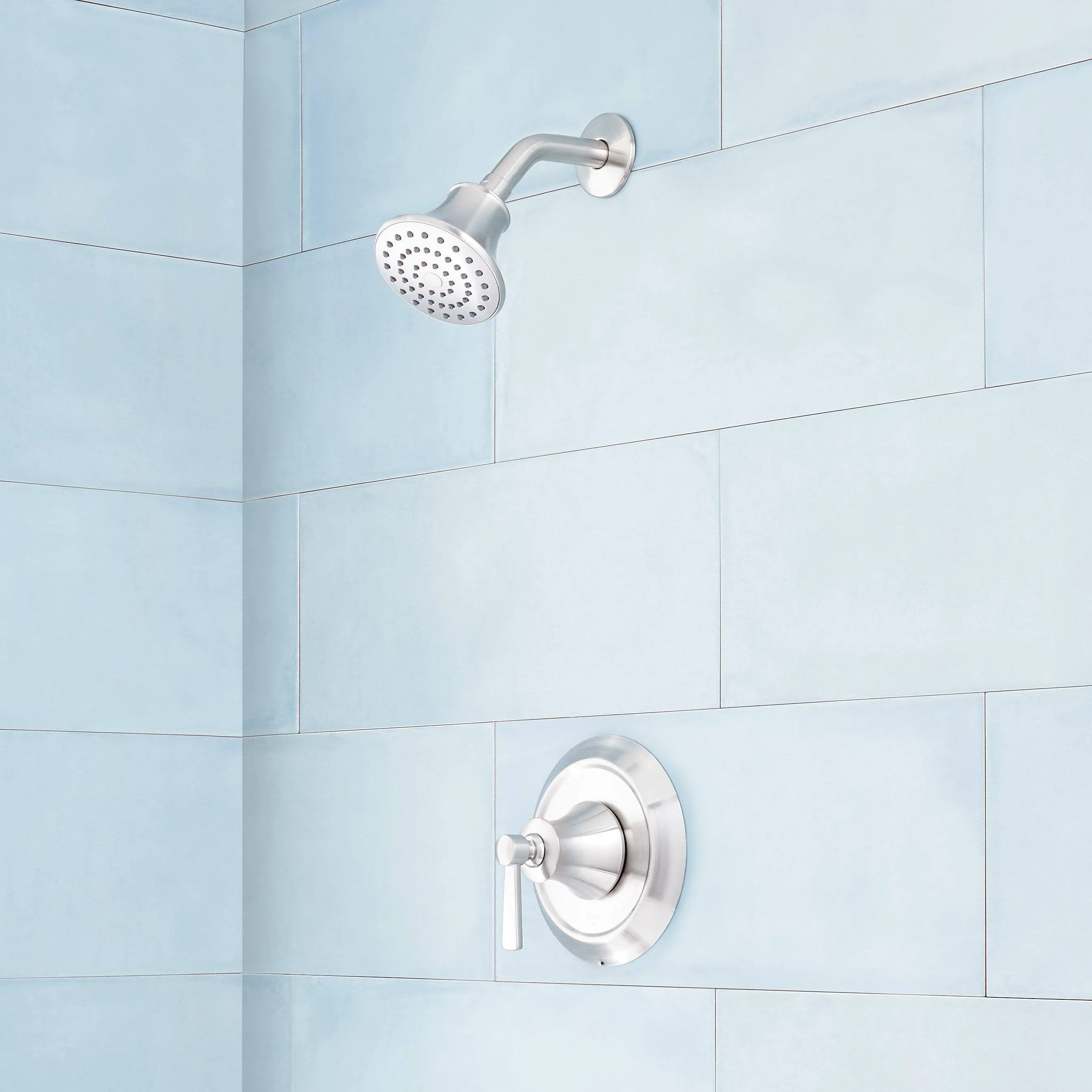 Signature Hardware 449049 Pendleton Pressure Balanced Shower Only Trim Package - Rough in Included - Brushed Nickel