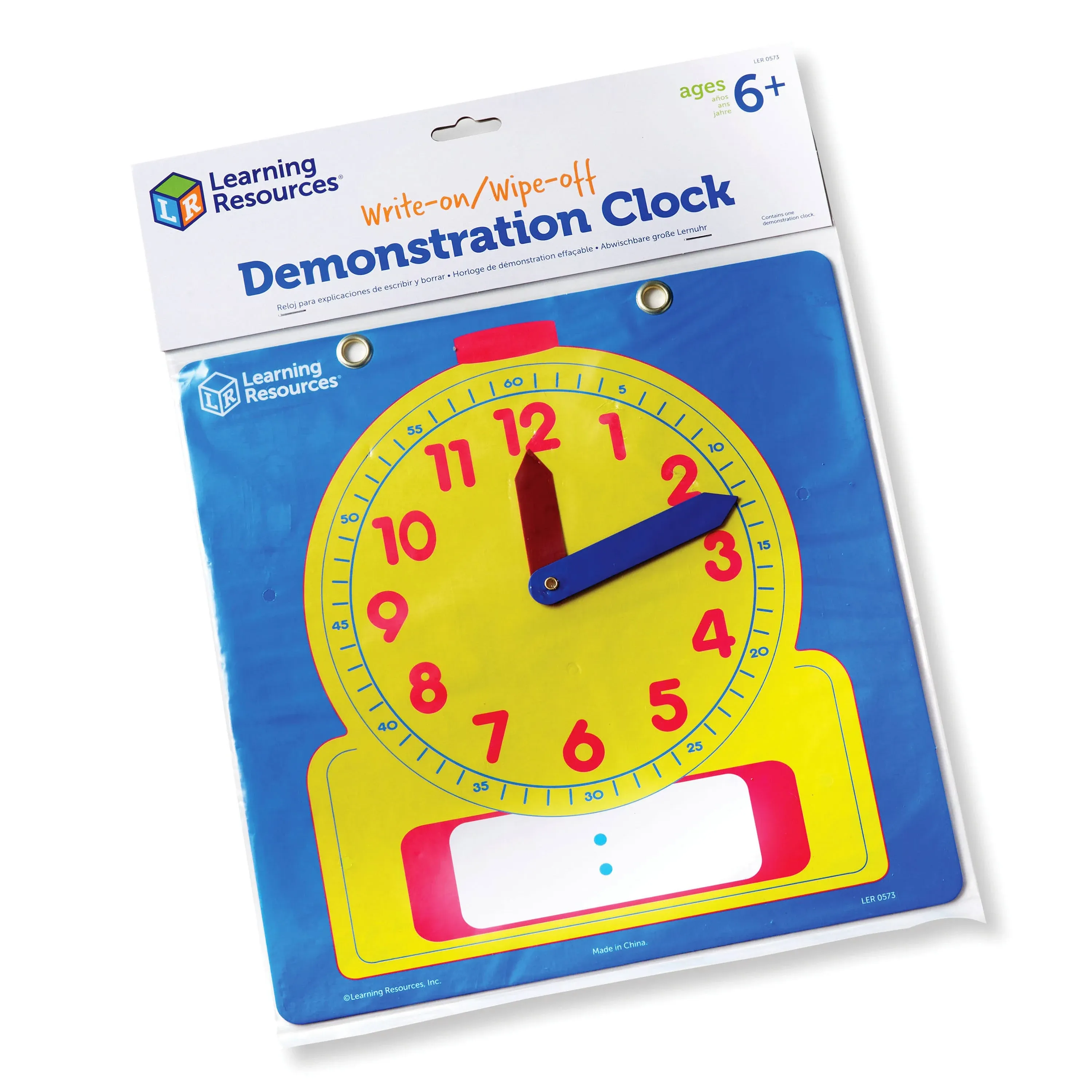 Write On/Wipe Off Demonstration Clock