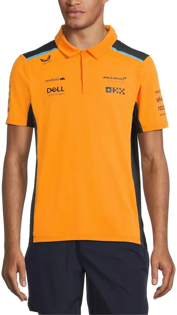 McLaren F1 2023 Official Team Replica Poloshirt Papaya Orange