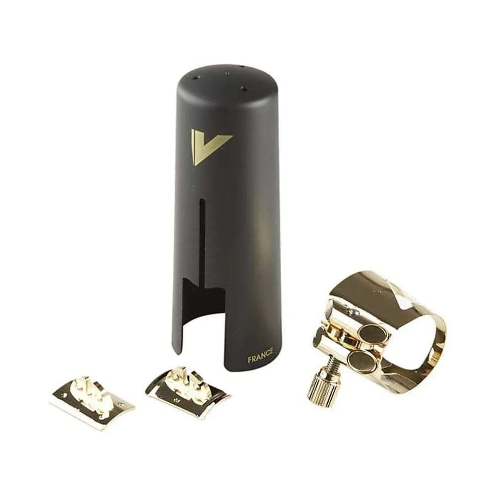 Vandoren Lc090p Optimum Baritone Saxophone Ligature For V16 Ebonite Mouthpiece - Gilded Gold