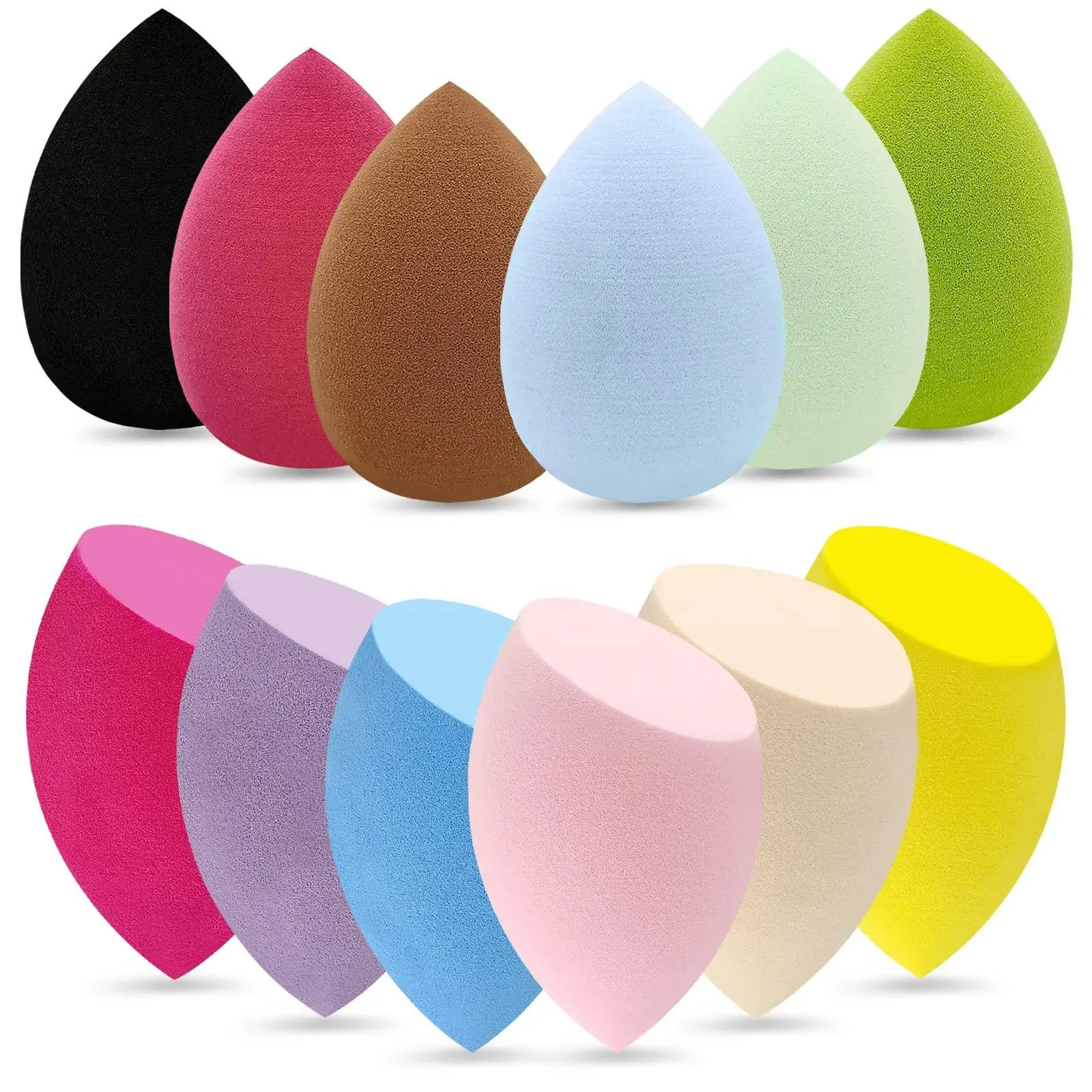 12 Pieces🦋 Professional Makeup Sponge Set,Latex Free  Soft Setting Face Puffs🦋