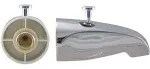 Westbrass Ye531d-12r 5-1/4 in. Rear Diverter Tub Spout with Rear Connection in Chrome