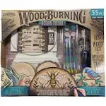 Wood Burning Tool Kit for Beginners 55 Piece Deluxe Woodburning Craft