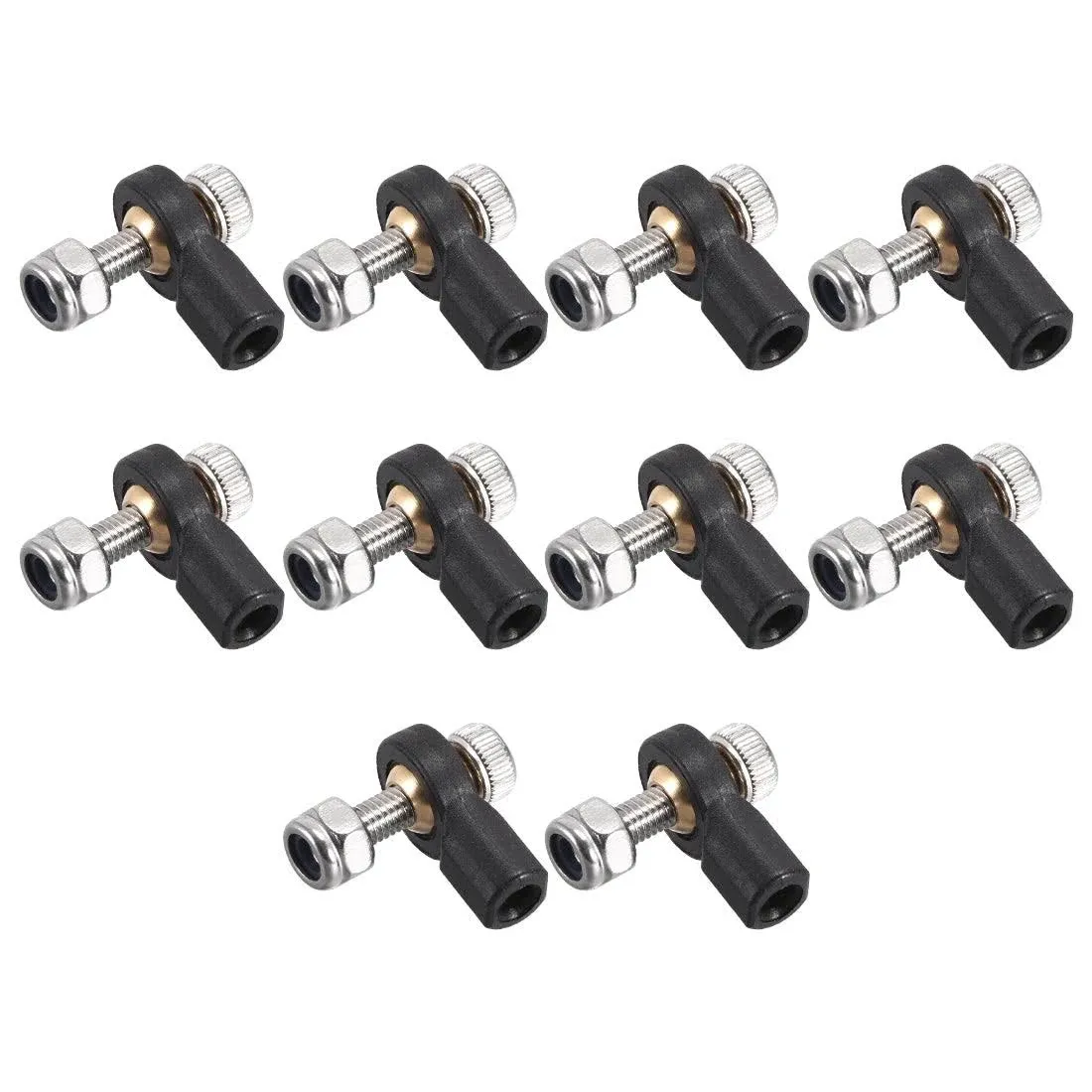 10pcs M3 3x15mm Lever Steering Linkage Tie Rod End Ball Head End for RC