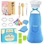 Toyze Apron for Kids Cooking Toys for 3-8 Year Old Girls Boys, Chef Costume for ...