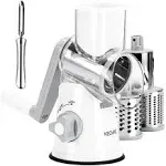 Ourokhome Rotary Cheese Grater Shredder, Speed Kitchen Manual Round Mandolin ...