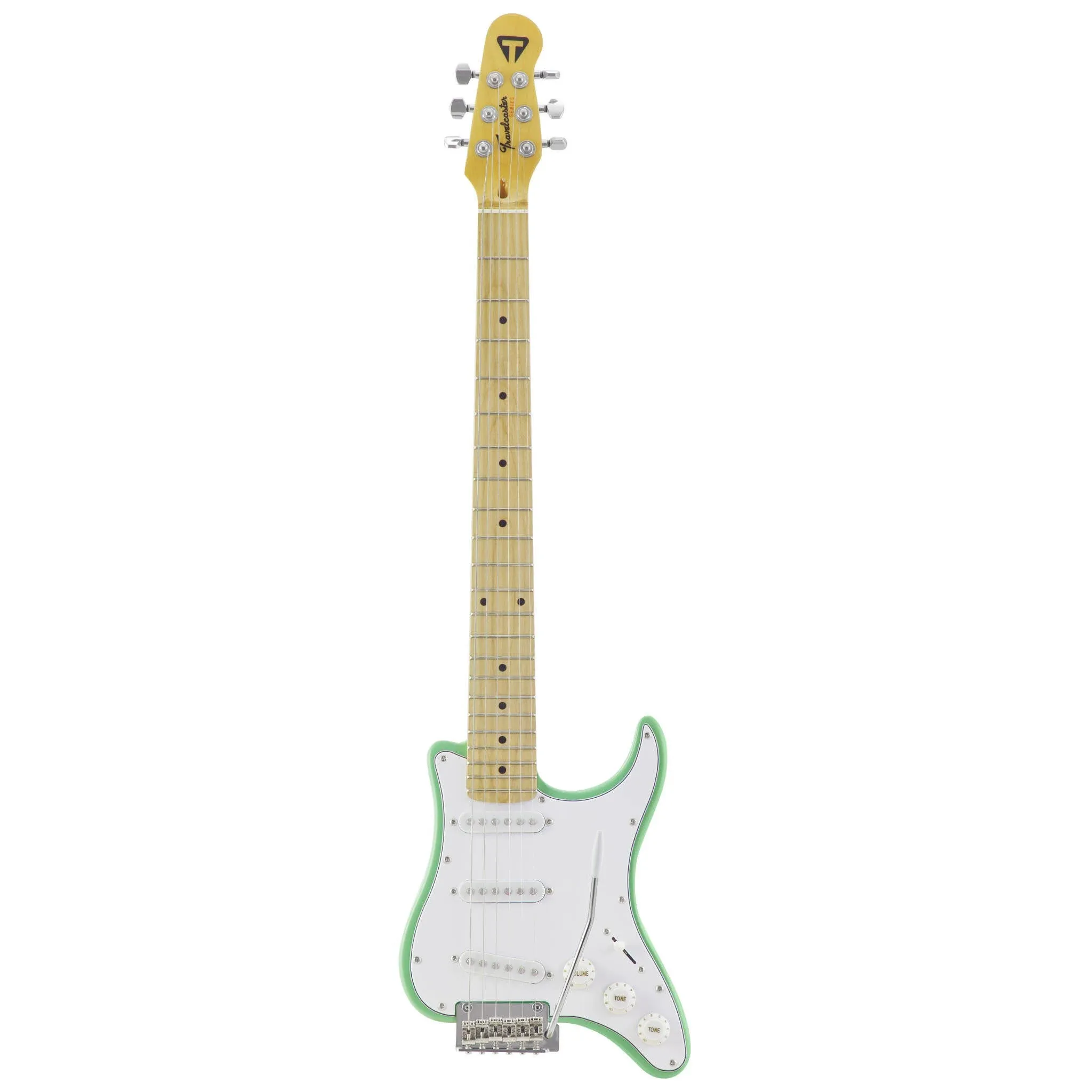 Traveler Guitar Travelcaster Deluxe Elec Travel Guitar Surf Green Refurbished