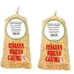 Grandma's All Natural Seasoned Italian Bread Crumbs No Preservatives or Additives - Frank and Sal Bakery. 2 Pounds