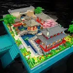 CuteMelon Micro Building Blocks The Classical Gardens of Suzhou Architecture Set Mini Building Blocks Building Bricks Model Kit Micro Blocks Set Building Kit Gift for Age 14+ Kids Teens and Adults