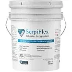 Fiberlock SerpiFlex Concentrated Asbestos Encapsulant, 5 Gallons, White, Ideal for Bridging, Penetrating, Removal, Lockdown & Soil Encapsulation, Encapsulates Asbestos Containing Material (ACM)