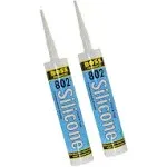 2Pack Boss 802 Clear Pro Grade Silicone Sealant for Pool spa Household NEW