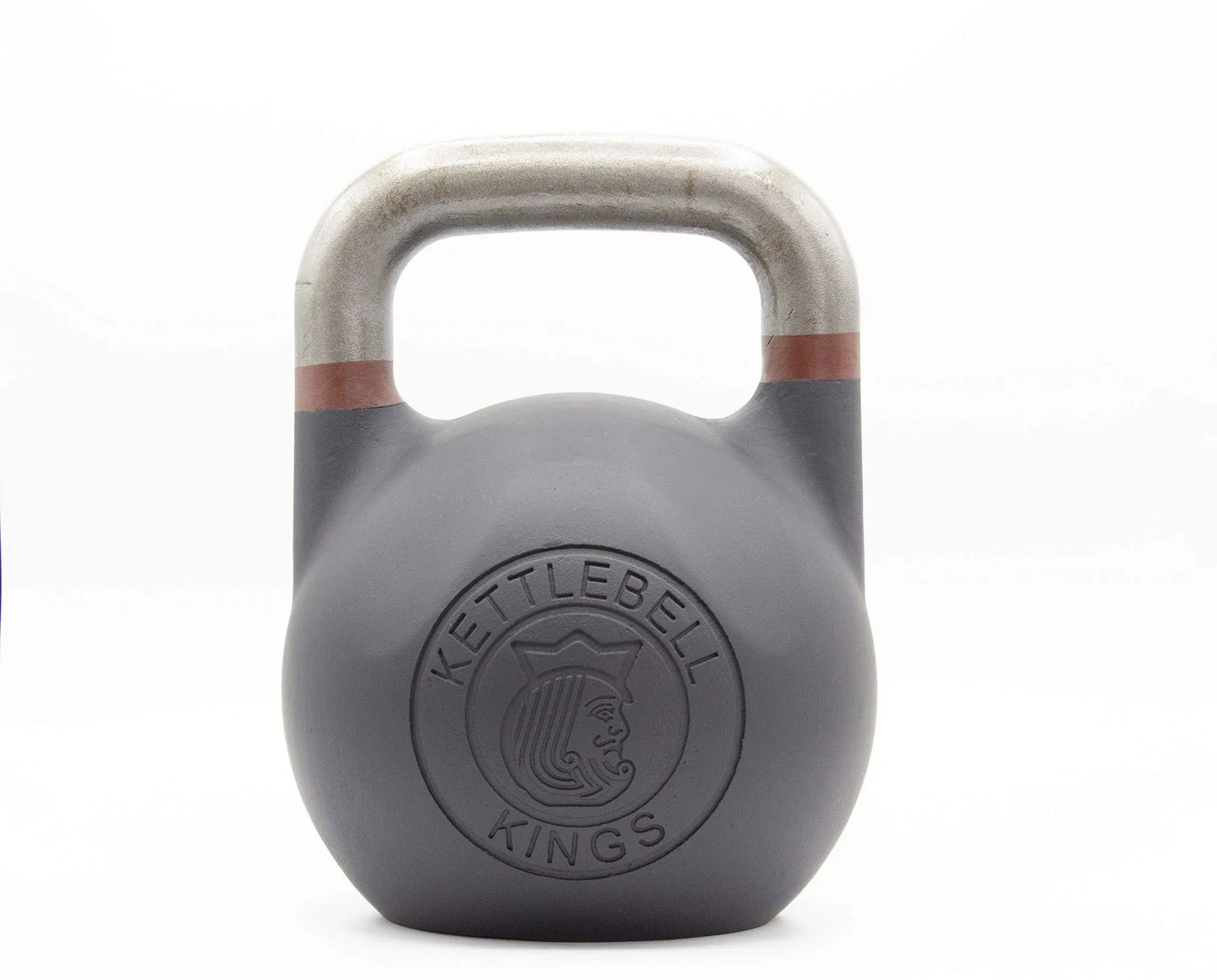 Kettlebell Kings Competition Kettlebell - 20-75 lb Cast Steel Weight for Strength Training - Smooth Grip Fitness Edition Design - Ergonomic Shape with Flat-Bottom for Workout, Gym and Home Exercise