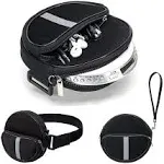 Soicpic Portable CD Player Holder with CD Case, Water Resistant Fanny Pack with Wrist Strap for Women & Men (6.5inch).