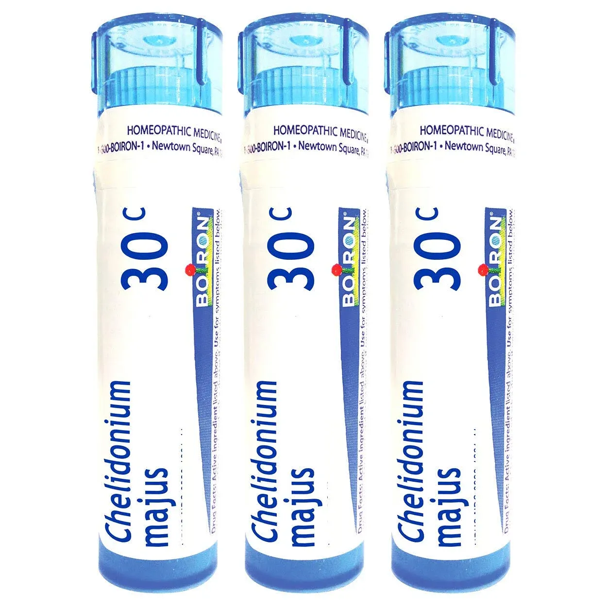 Boiron Chelidonium Majus 30c, 80 Pellets, Homeopathic Medicine for Nausea with Right Upper Back Pain, 3 Count