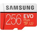 Samsung 256GB EVO Plus Class 10 UHS-I microSDXC U3 with Adapter (MB-MC256GA)