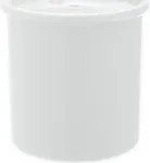 Carlisle Classic 2.7 Qt. White Round San Plastic Crock with Lid