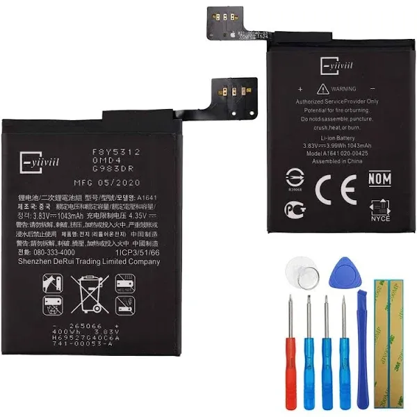 Melphyreal New Replacement Battery A1641 A1574 Compatible with Apple iPod Touch 6 6th Gen 1043mAh 3.83V + Tools