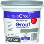 Custom CUSTOM-PMG381QT-1, Bright White PMG381QT 1-Quart Simple Premium Grout, 32 Fl Oz