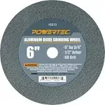 6 in. x 3/4 in. 60-Grit 1/2 in. Arbor, Aluminum Oxide Grinding Wheel for Bench Grinder 15515