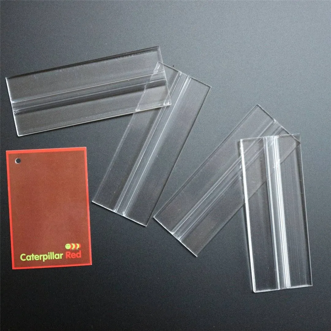 4 X 100mm 4 Low Profile Flex Hinges Flexible Living Hinges Transparent Continuou