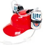 Beer Hat,Funny Hat for Drinking Soda,Beer Helmet,Drinking Accessories Gifts for Man