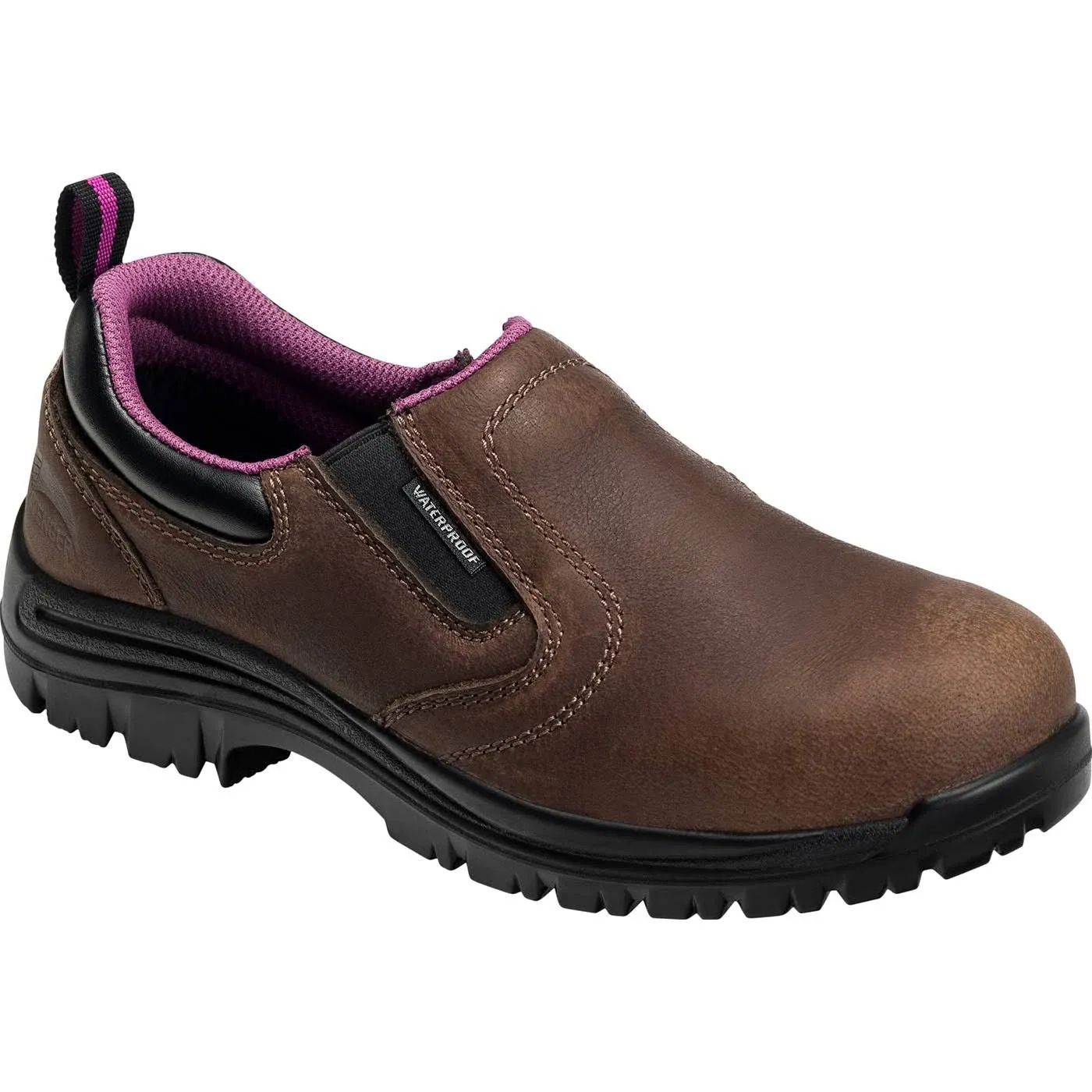 Avenger Women's Foreman Composite Toe Waterproof Slip-On Work Shoe