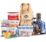 Sustain Supply Emergency Survival Kit & Backpack, 2 Person, 72 Hours, Disaster Preparedness Go-Bag for Earthquake, Fire, Flood, Hurricane & Shelter-in-Place Including Food, Water, Blankets, First Aid