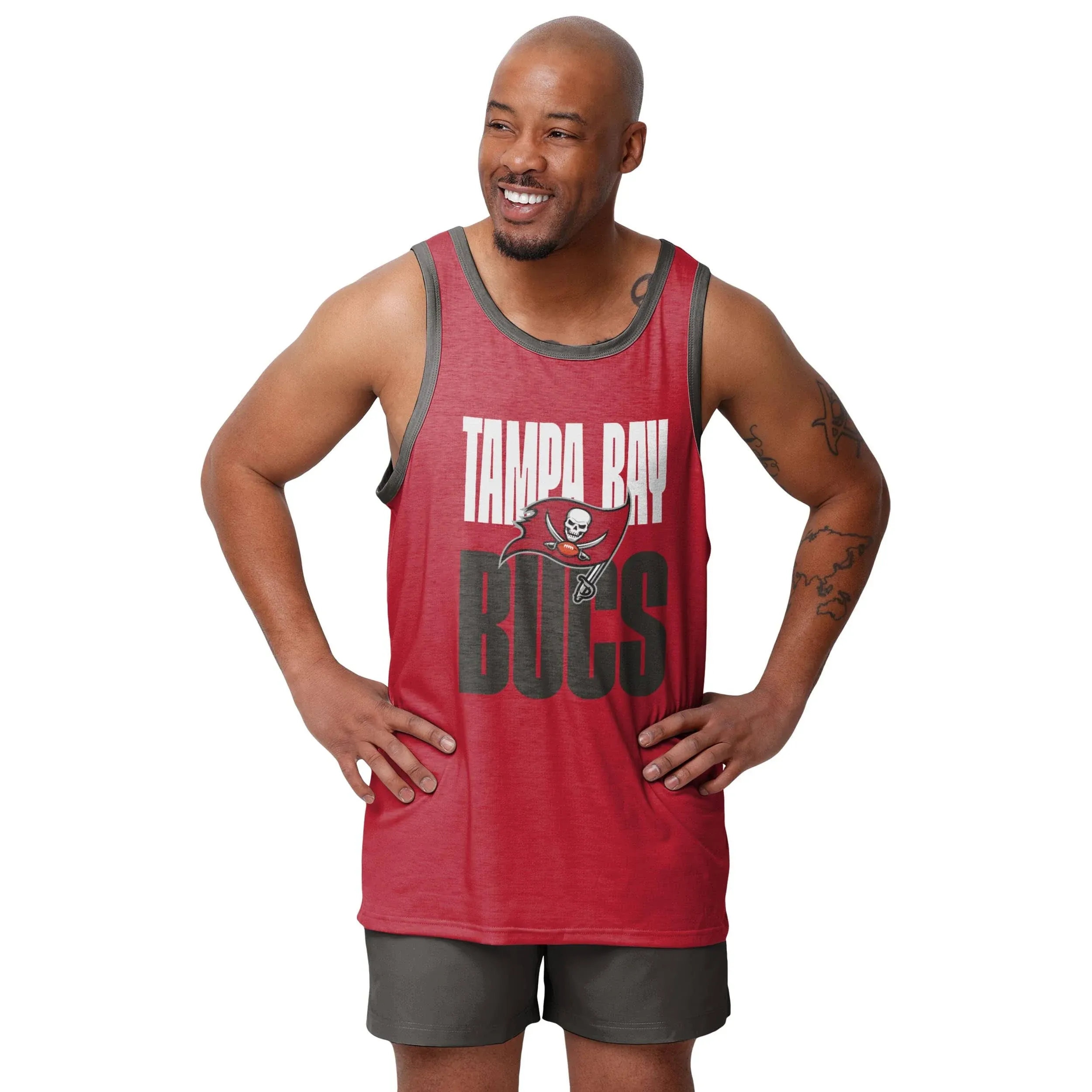 FOCO Men's NFL Team Logo Fashion Shirt Sleeveless Top