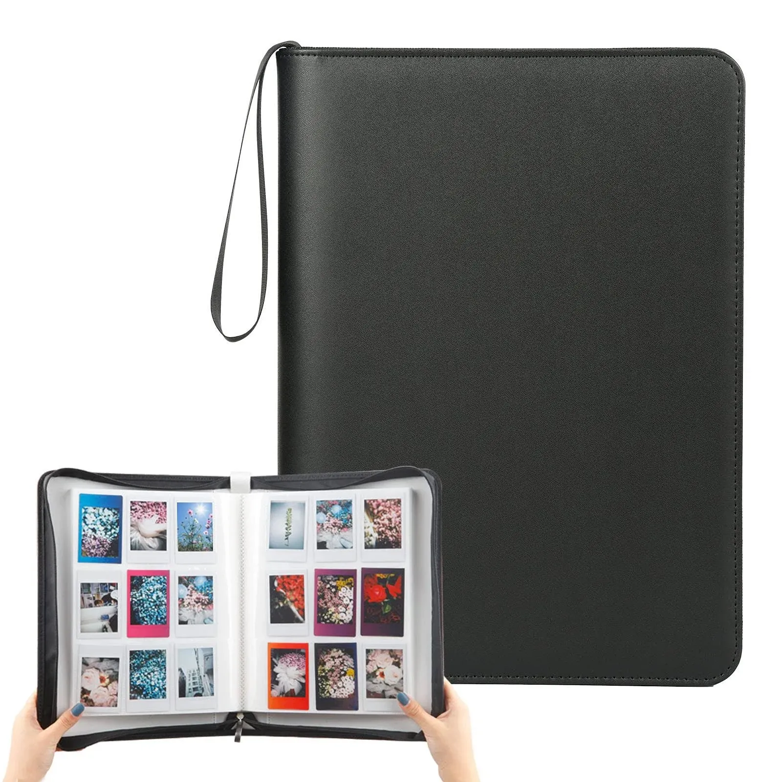 540 Pockets Photo Album Book for Fujifilm Instax Mini 12 11 9 99 8+8 7+ 90 50s 40 25 26 EVO, for Polaroid Snap/Snap Touch/PIC-300P/Z2300/ SocialMatic Zip Instant Printer (Black)