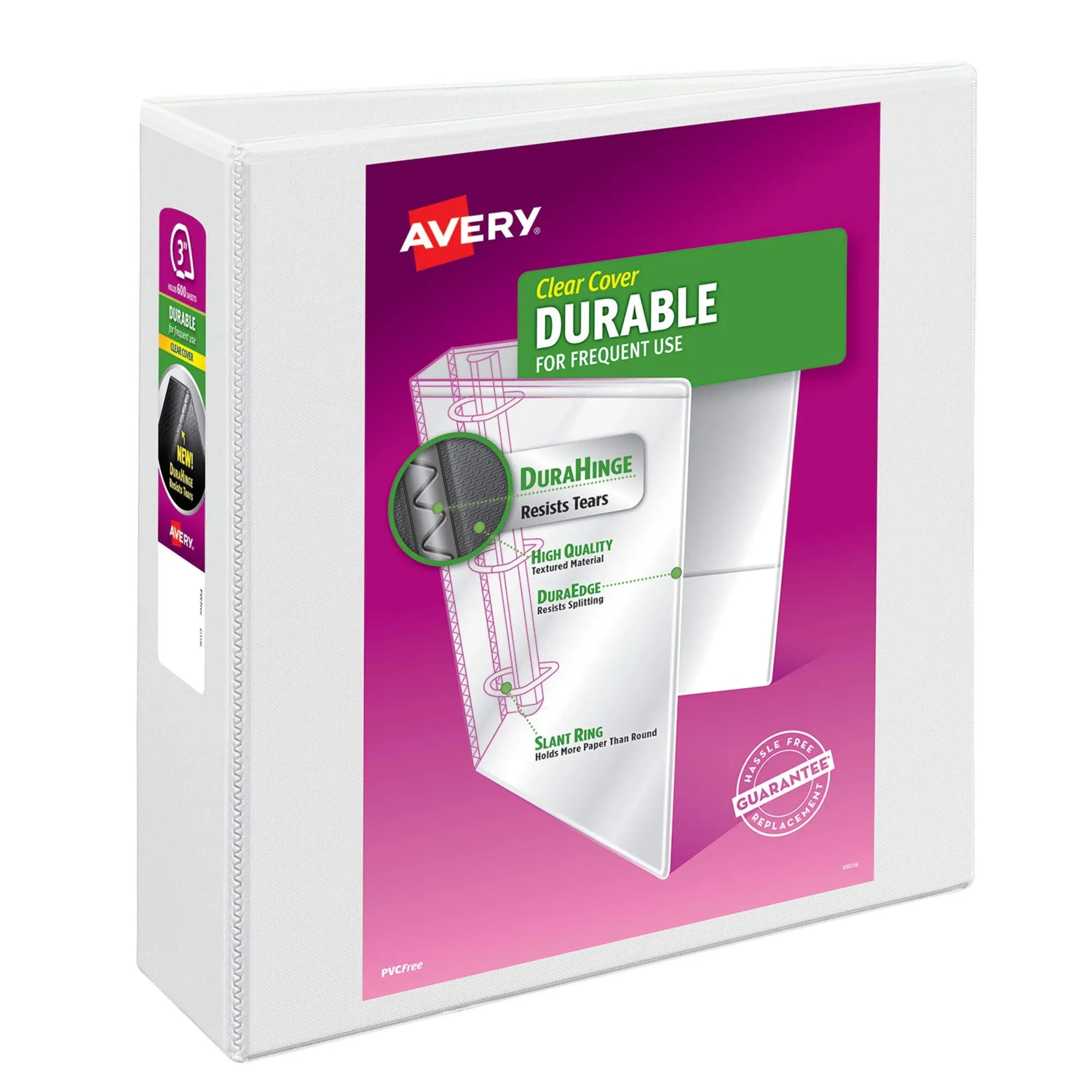 Avery Durable 3" 3-Ring View Binders