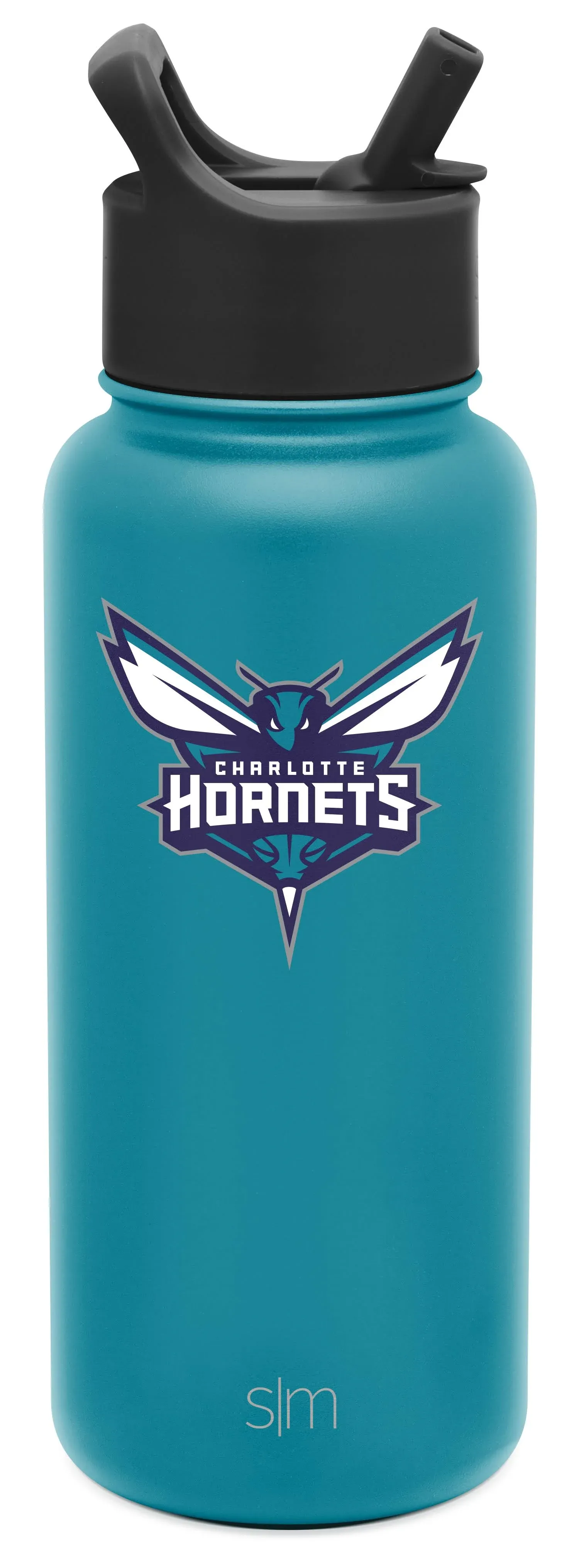 Simple Modern NBA Charlotte Hornets 32oz Water Bottle with Straw Lid Insulated Stainless Steel Summit