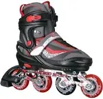 Skates Inline Skates, Red, Adjusts from Size 5-8 CRS17B-LG