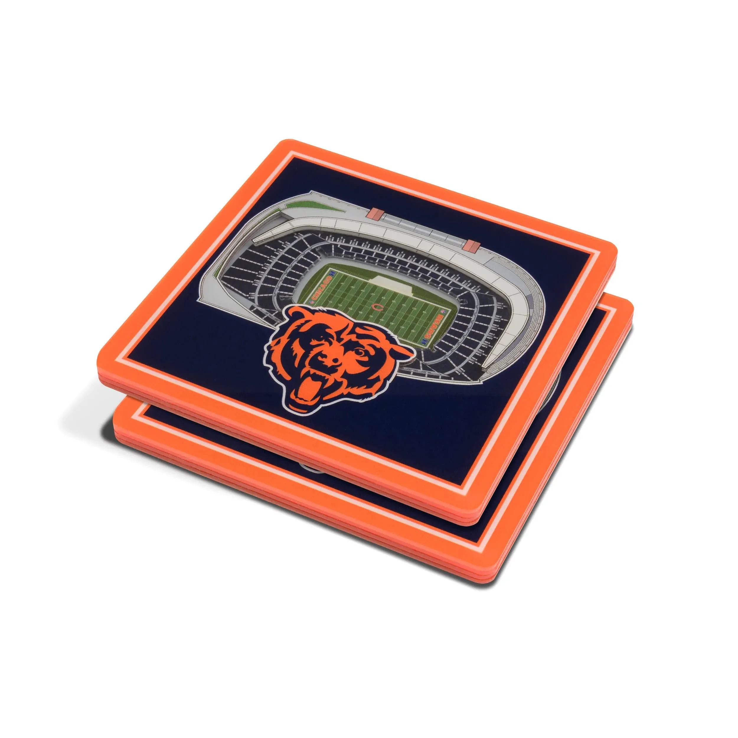 Youthefan Chicago Bears 3D StadiumView Coasters