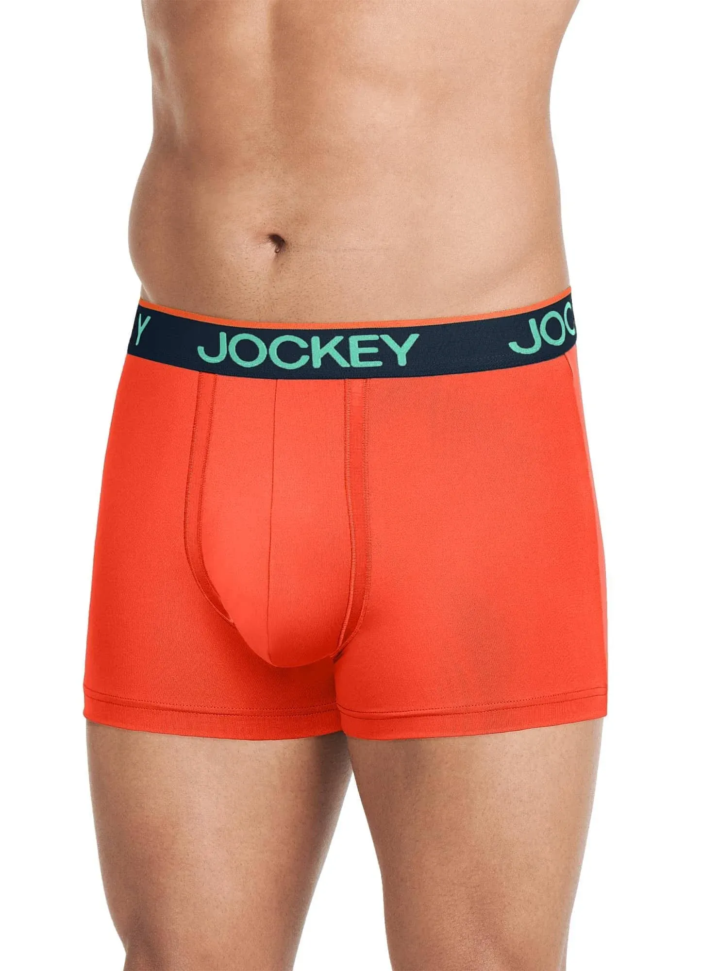 Jockey Men's Underwear Chafe Proof Pouch Microfiber 3" Trunk