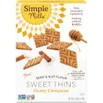 Simple Mills, Pâtes sucrées à la farine de graines et de noix, Miel et cannelle, 120 g