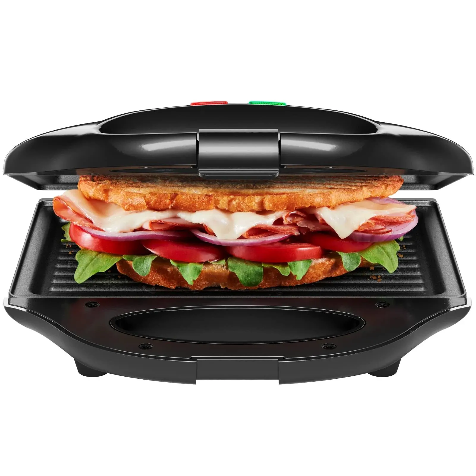 Chefman Portable Compact Grill, Dual Use Panini Press, Sandwich Maker, Electric 