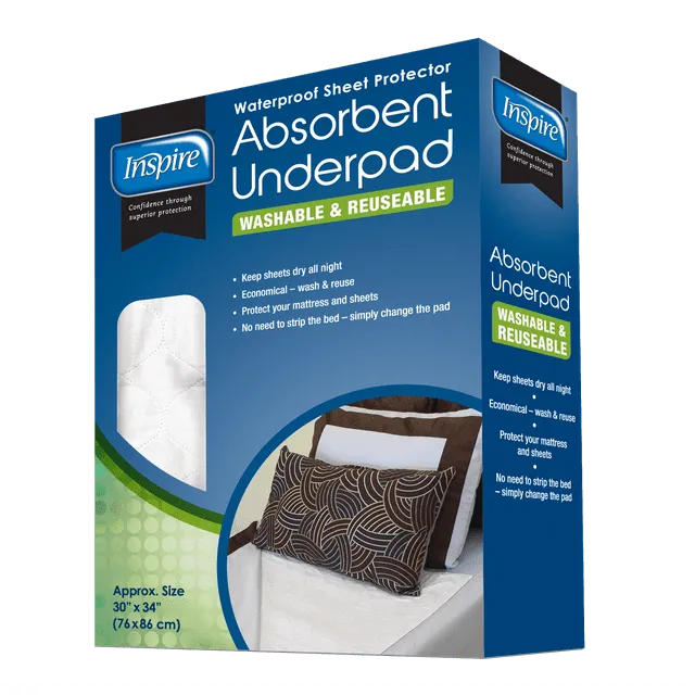 Inspire Waterproof Sheet Protector Absorbent Underpad