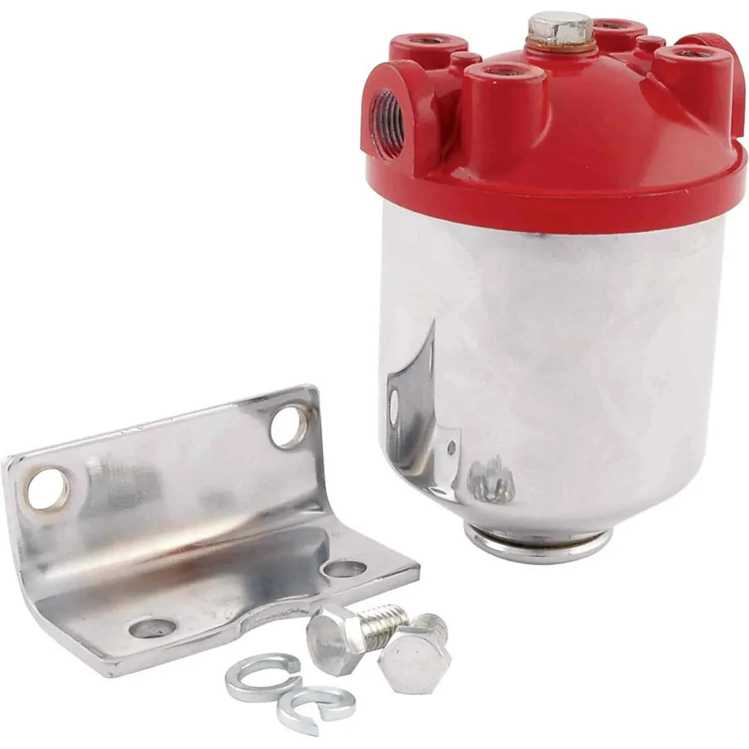 Allstar Performance ALL40250 - Fuel Filter Chrome Canister