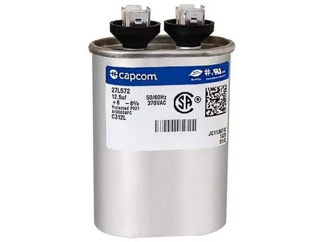 GE GENTEQ Capacitor Oval 12.5 uf MFD 370 volt 97F9003