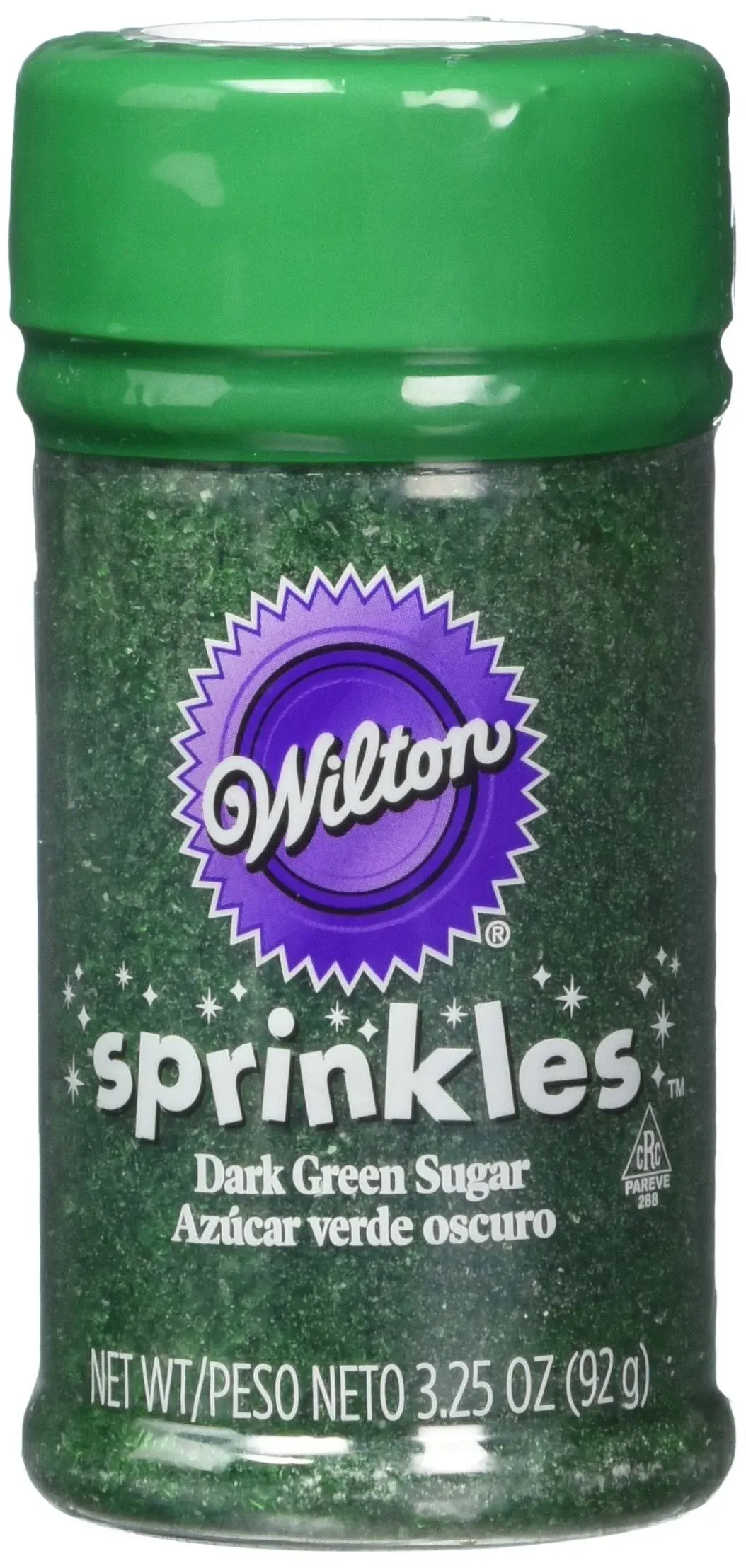 Wilton Sprinkles, Dark Green Sugar - 3.25 oz