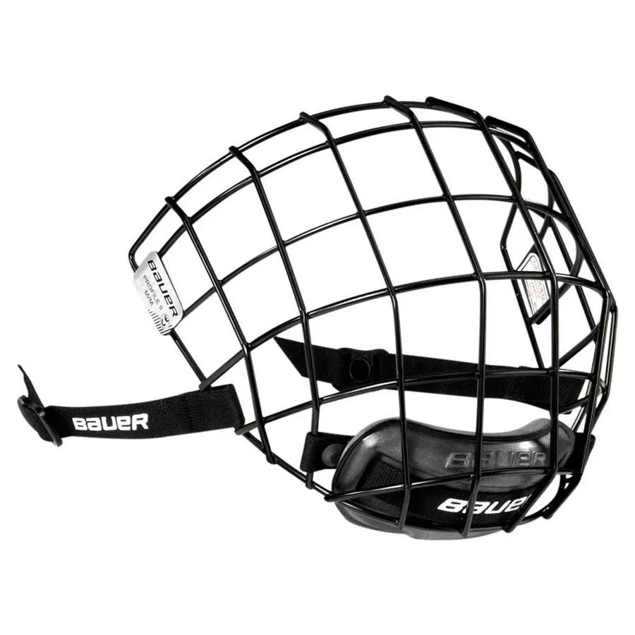 Bauer TV II Facemask All Black Cage Hockey Mask Hockey Wire Cage