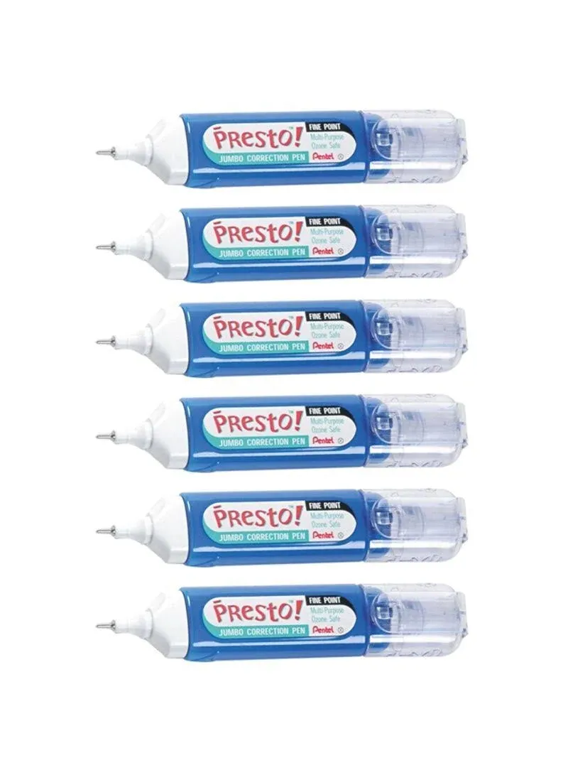 Presto! Jumbo Correction Pen Fine Point Metal Tip 12 ml/0.4 fl.oz.