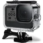 60M/196FT Waterproof Case for Go Pro Hero 8 Black, Protective Underwater Dive Housing Shell with Bracket Accessories for Go Pro Hero8 Action Camera