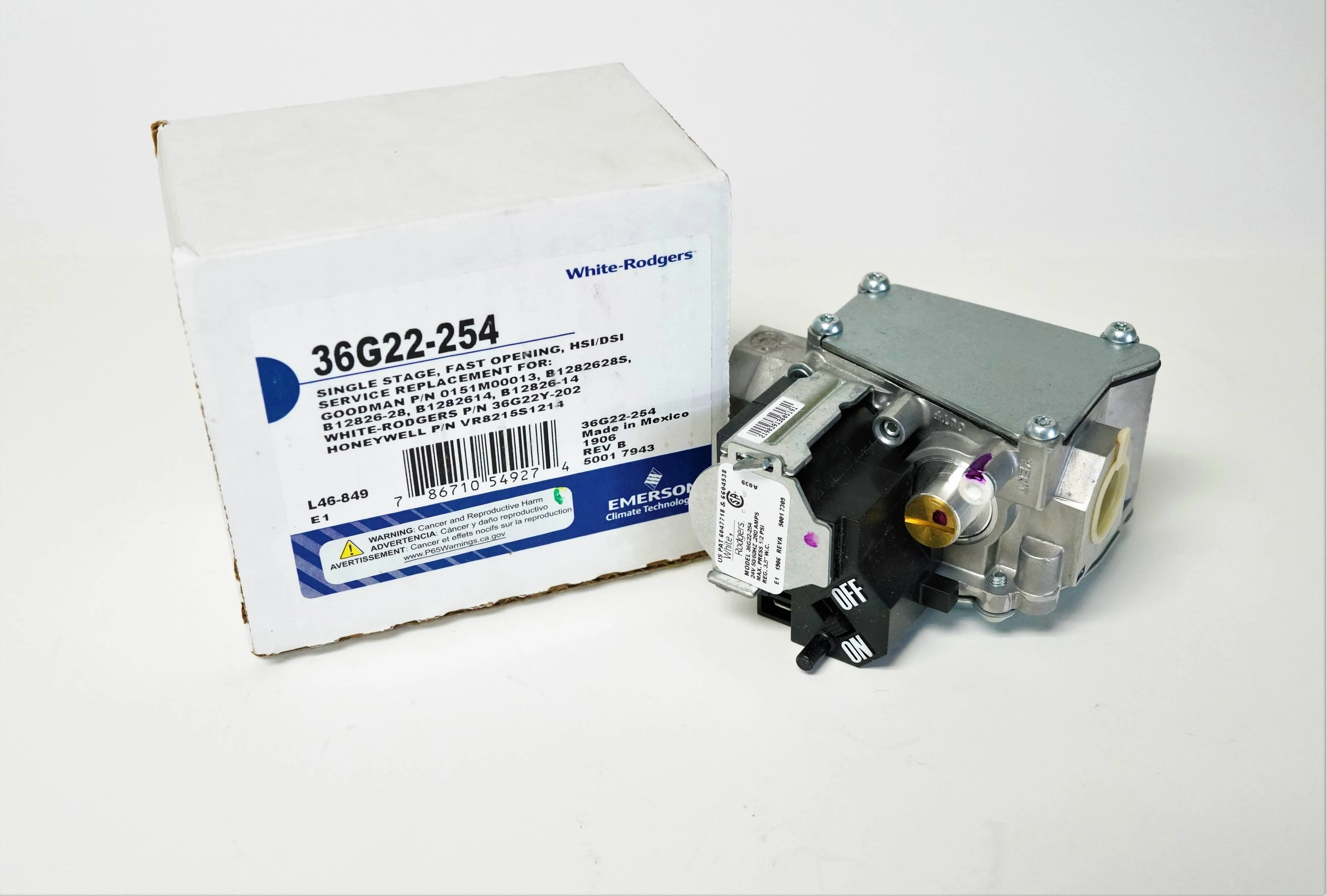 White-Rodgers 36G22-254 Gas Valve