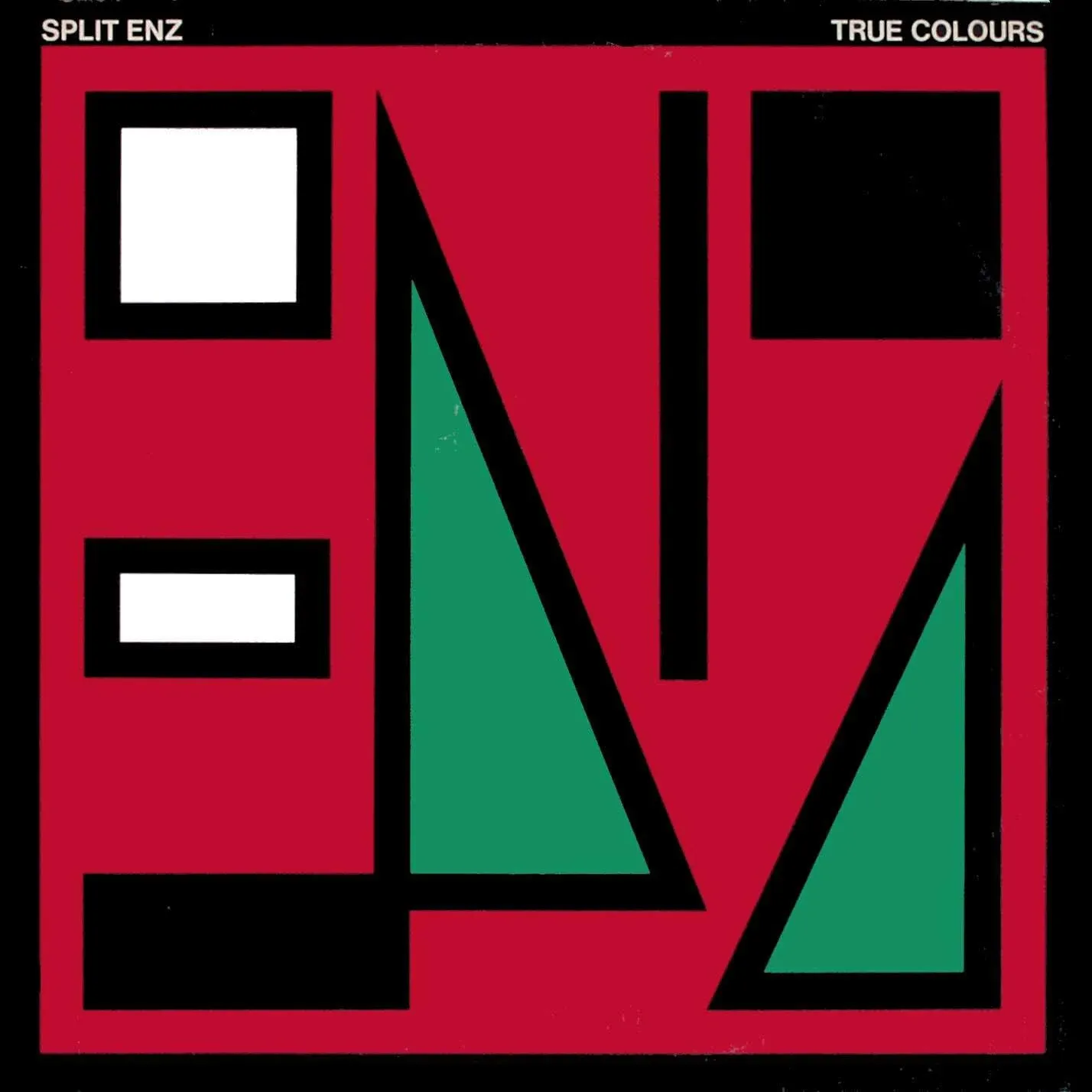 SPLIT ENZ True Colours Vinyl Record Album 12” LP 1980 A&amp;M SP-4822 Laser Engraved