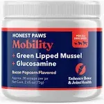 Honest Paws GREEN LIPPED MUSSEL GLUCOAMINE Dog Mobility BONE &amp; JOINT SUPPLEMENT